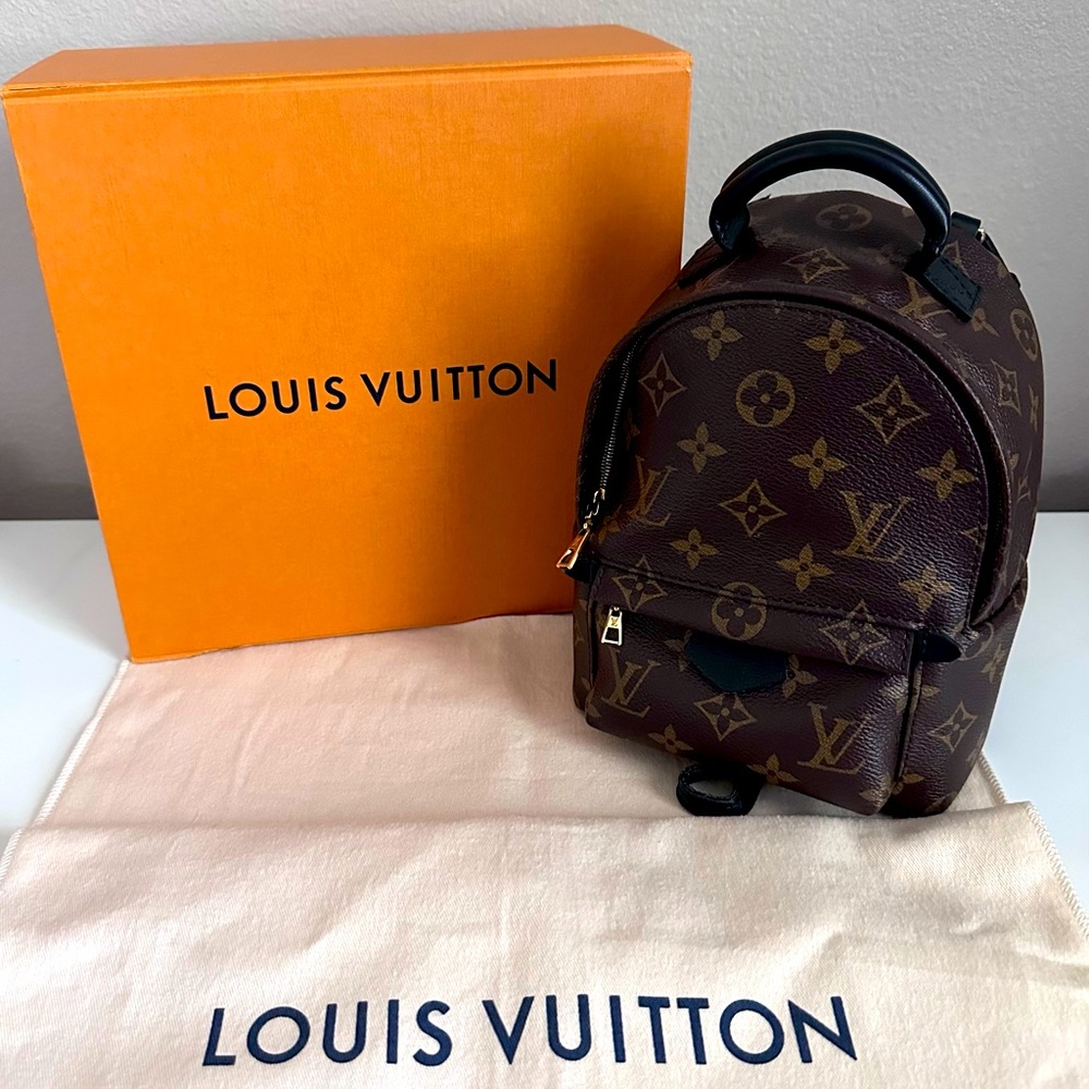 Louis Vuitton, Monogram Canvas Palm Springs Mini, Excellent Used Condition.